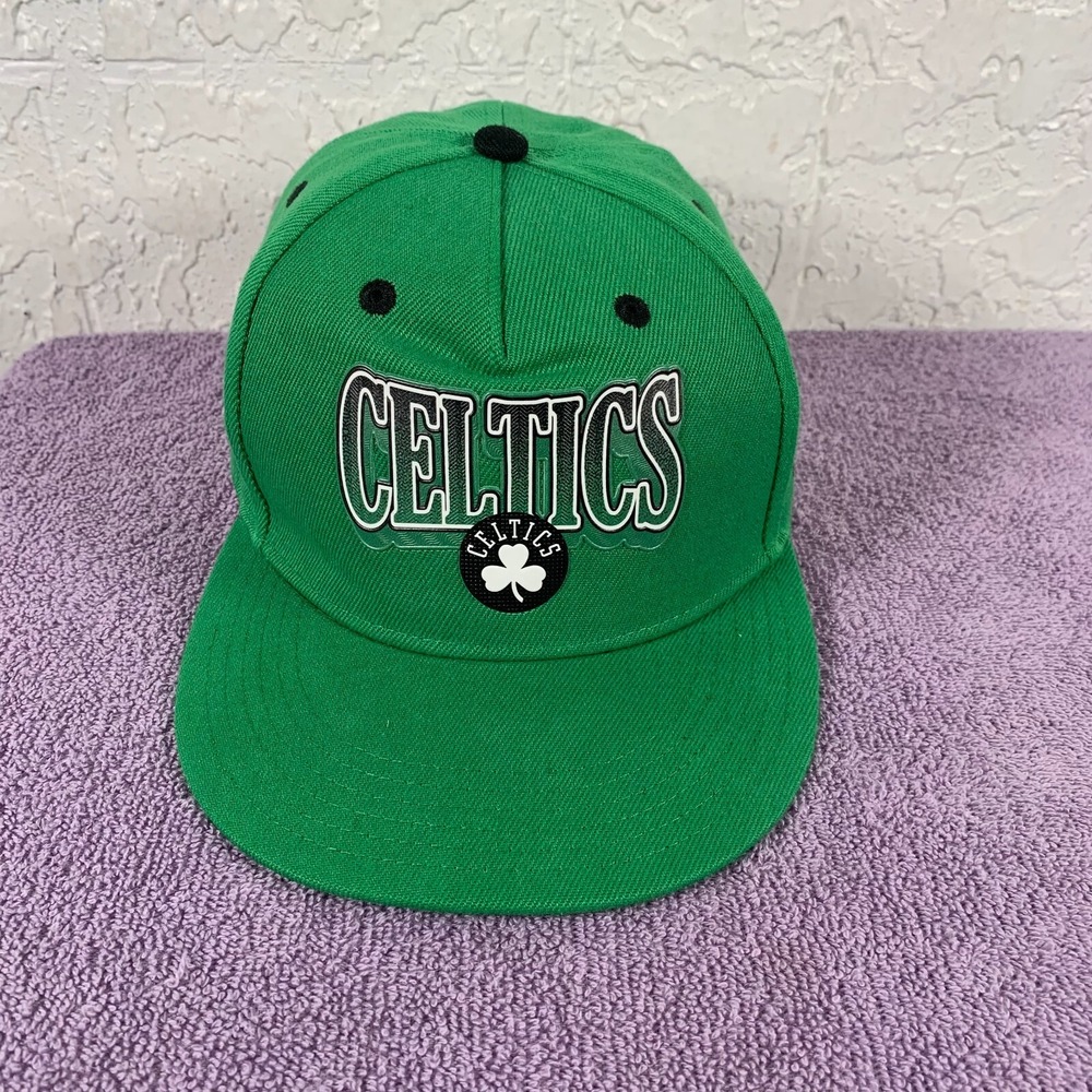 Boston Celtics Hat Cap Snap Back Green NBA Basketball Ultra Game Mens